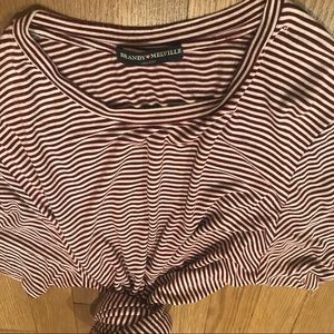 Brandy Melville Burgundy T-Shirt Mini Dress.